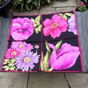 Talbots Designer Floral Silk Scarf Great Condition